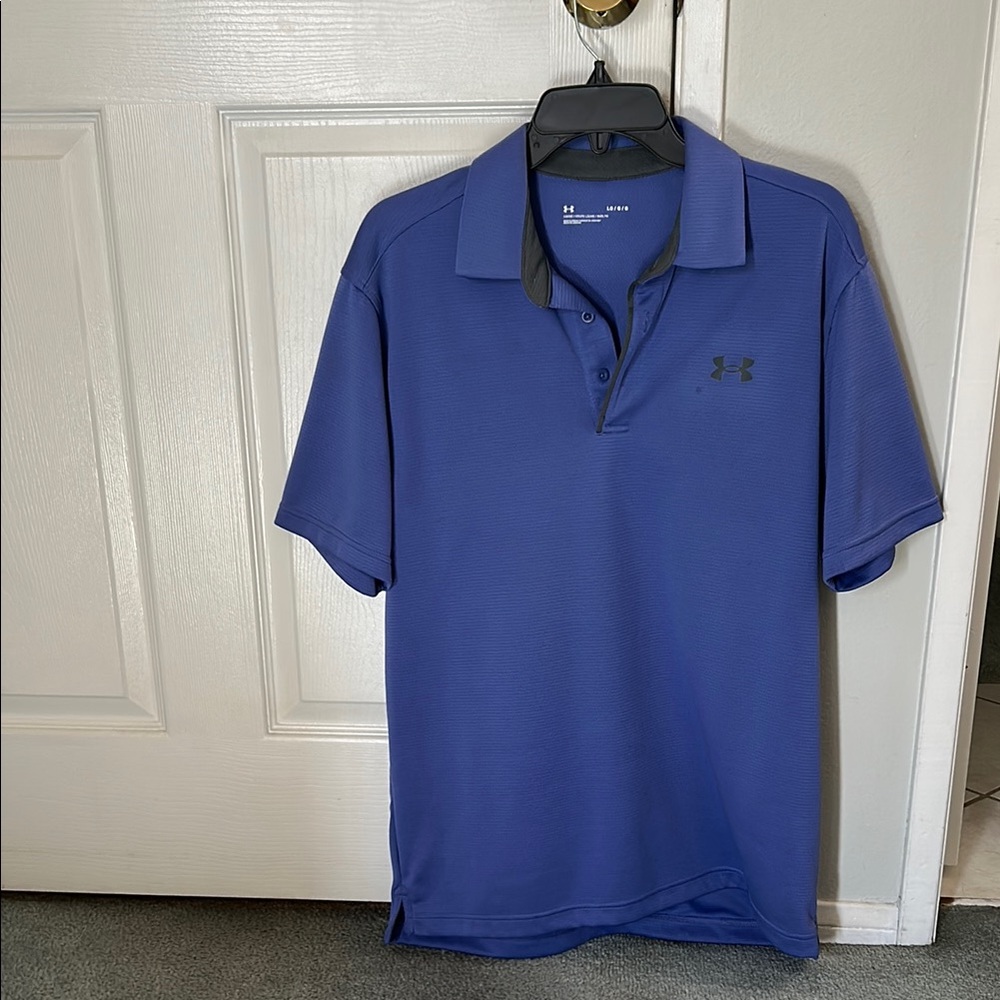 Under Armour Blue Polo Shirt Classic Style